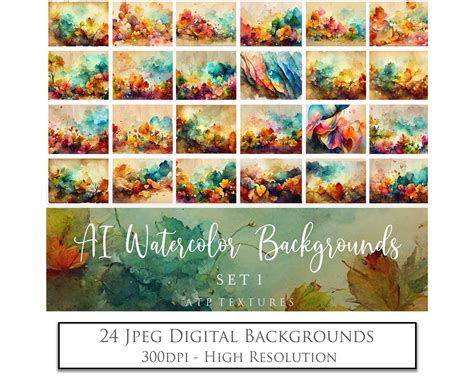 AI Digital - 12 FANTASTICAL FLORAL BACKGROUNDS - Set 3 - PINK