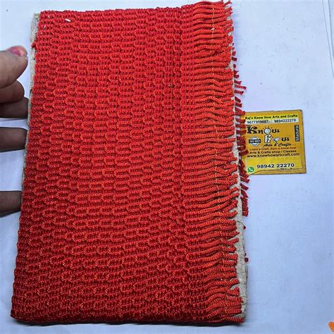 Red woollen lace - 5 metre in a pack – KnowHowArtCraft