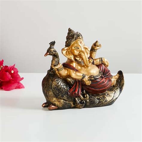 Galaxy Alpana Meditating Buddha Figurine | Black | Polyresin