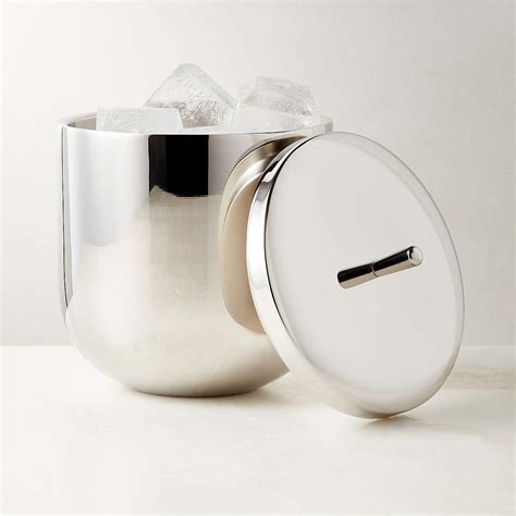 Kalman Polished Stainless Steel Ice Bucket + Reviews | CB2