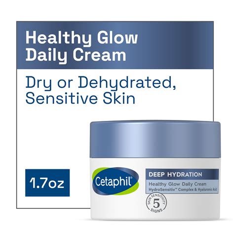 Cetaphil Deep Hydration Healthy Glow Daily Face Cream, 1.7 oz, 48 Hour ...