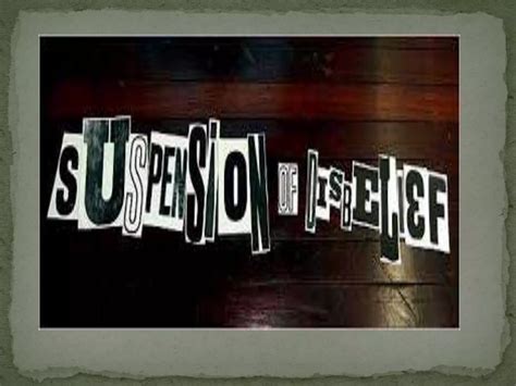 Willing suspension of disbelief by samuel taylor coleridge | PPTX