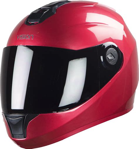 Steelbird SBH-11 Full Face Helmet Red, Size: L(57-58 cm) : Amazon.in ...