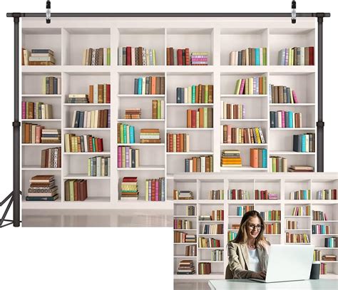 LYWYGG 7X5FT Bookshelf Backdrop Bookcase Backdrops India | Ubuy