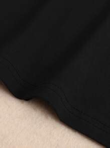 INAWLY Solid Drop Shoulder Oversized Tee | SHEIN USA