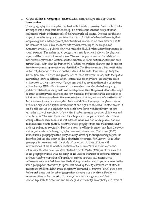 Urbanization & Christaller's Central Place Theory: A Comprehensive ...