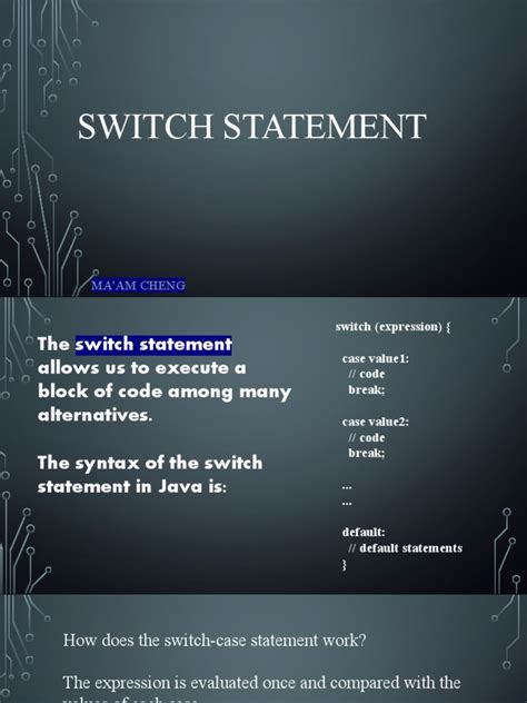 Image result for Switch Statements Explained