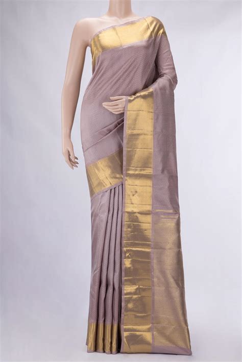 Pure Silk Pure Zari Lilac Kanchipuram Saree – Nalli Silk Sarees Pvt Ltd