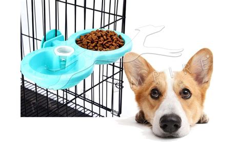 Pets Empire Pet Feeding Double Bowl Feeder Hanging Cat Dog Puppy Small ...