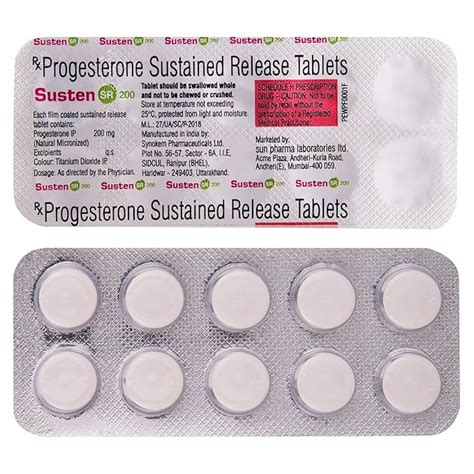 Susten SR 200 - Strip of 10 Tablets : Amazon.in: Health & Personal Care
