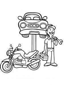 Mechanic Coloring Pages 的图像结果