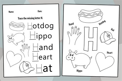 FREE Letter H Worksheets for Preschool ⋆ The Hollydog Blog - Worksheets ...