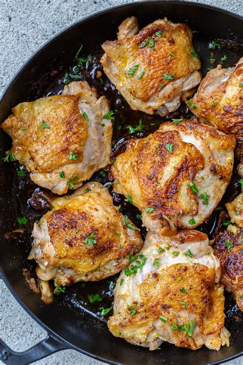 Pan Fried Chicken Thighs