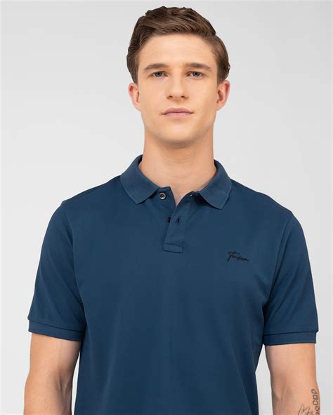 Classic Polo Shirt Mercerised Pique Regular Fit Teal Green – TENHEM