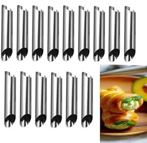 Buy VELEGO 12 Pcs French Bread Baking Tool Croissant Form Nonstick ...