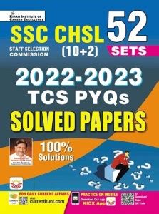 SSC CHSL (10+2) 2022 to 2023 TCS PYQs Solved Papers (English Medium ...