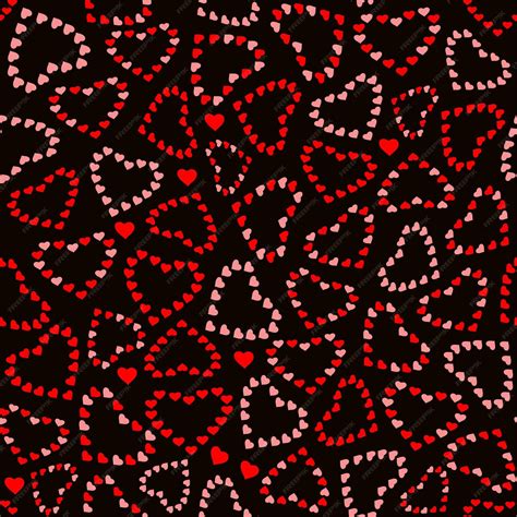 Premium Vector | Seamless pattern with heart vector illustration