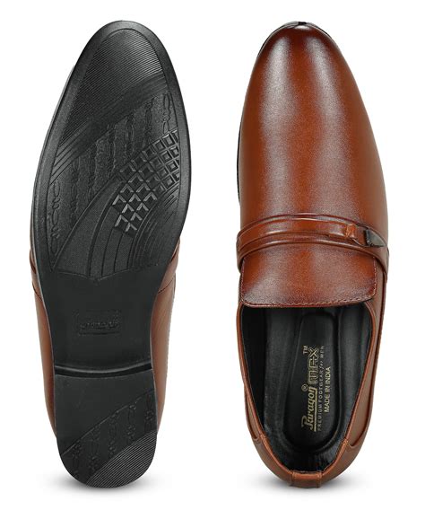 Paragon Men's Tan Formal Loafer Shoes | Cushioned Sole & Sturdy Constr ...