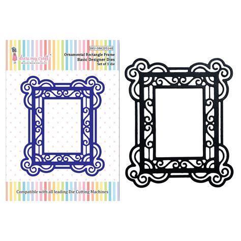 Ornamental Rectangle Frame - Basic Designer Dies – Crafteroof