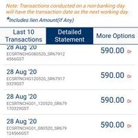 [Resolved] ICICI Bank — Deducting amount