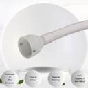 Taproomm Urinal Waste Pipe 30-INCH PVC Waste Pipe for Bathroom Wash ...