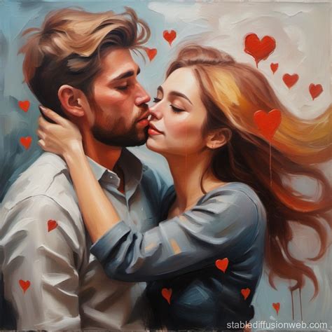 Oil Painting: Love Blossoms | Stable Diffusion Online
