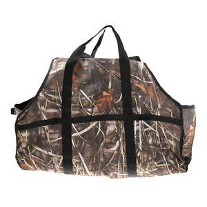 Camo Firewood Log Tote Wood Carrier Bag Holder Heavy Duty Fireplace ...