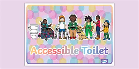 Accessible Toilet Display Poster - Twinkl