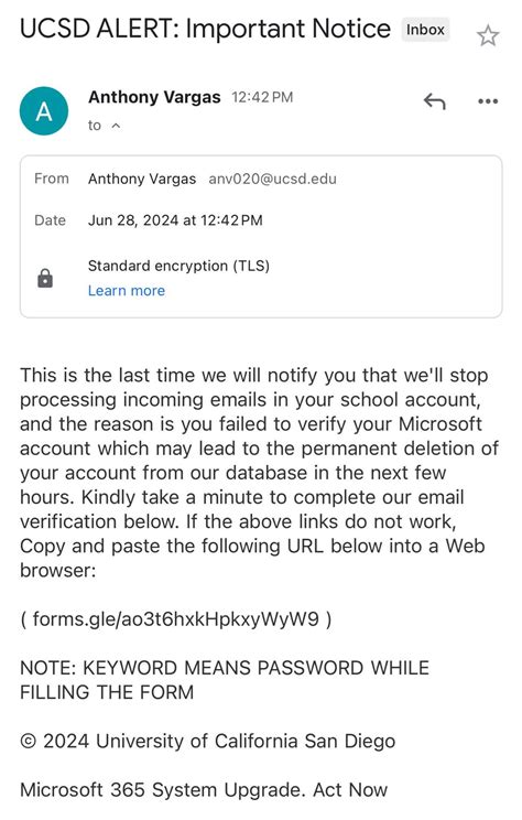 scam email? : r/UCSD