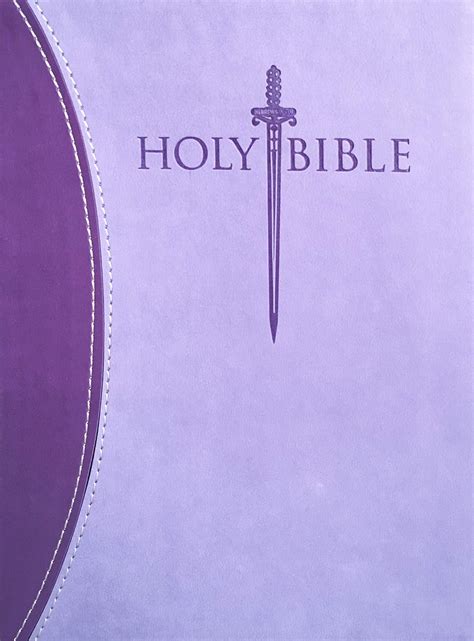 KJVER Sword Study Bible Personal Size Large Print Dark Purple LIght ...