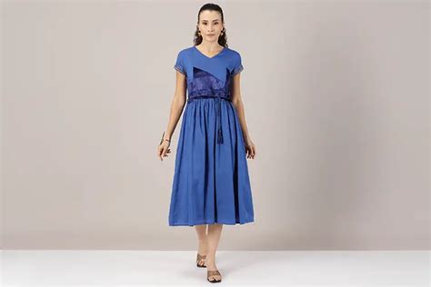 Buy Naima Cut Panel Embroidered Dress for Women | IshqMe