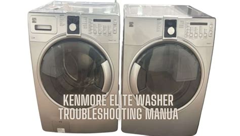 Kenmore Washing Machine Error Code 的图像结果