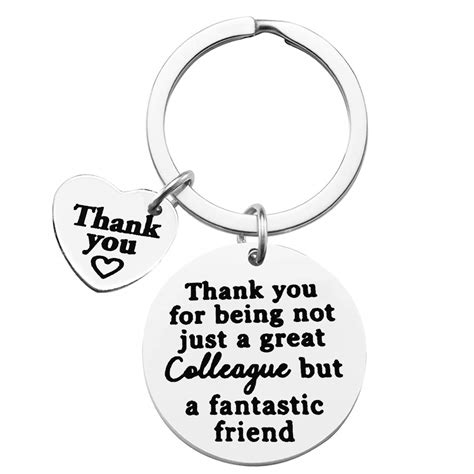 Colleague Appreciation Keychain Gift Thank You for Being Not Just a ...