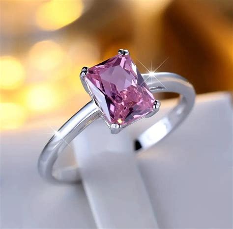 Buy Pink Sapphire Ring, Pink Sapphire Engagement Ring, Wedding Sapphire ...