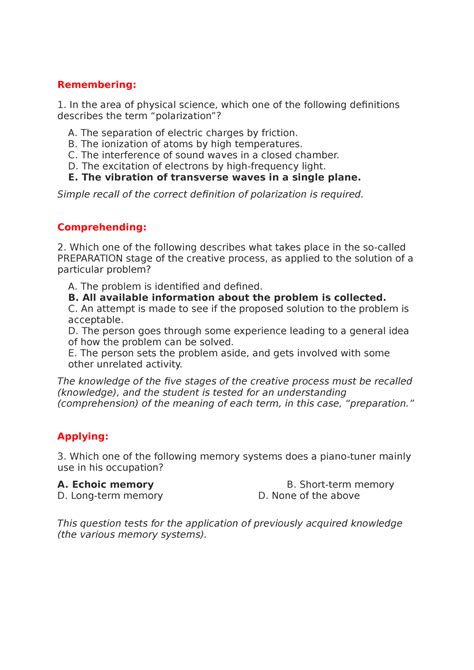 Image result for Sample Test Questions for Creating