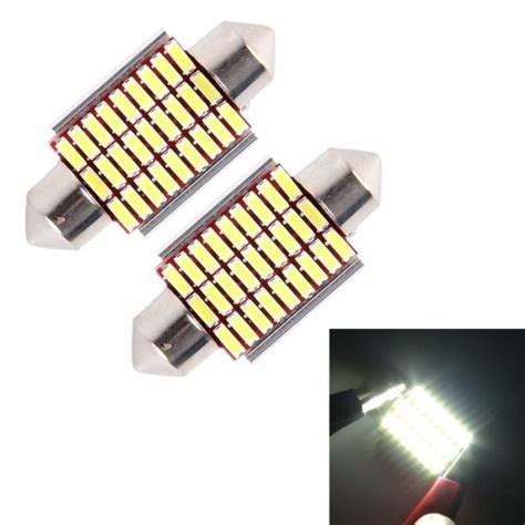 HITSAN INCORPORATION 2 PCS DC 12V 6W 36MM Bicuspid Car Door Lamps ...