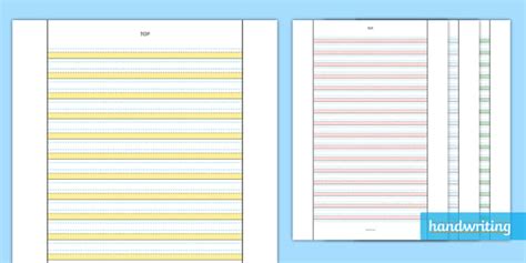 Twinkl Handwriting Highlighted Line Guide