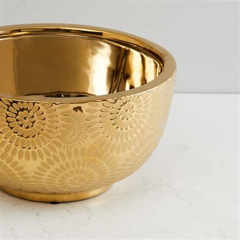 Buy Splendid Embossed Decoravtive Bowl from Home Centre at just INR 999.0