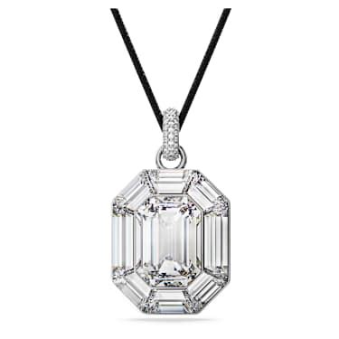 Lucent pendant, Octagon cut, White | Swarovski