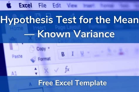 Image result for Hyopthesis Testing Using Excel