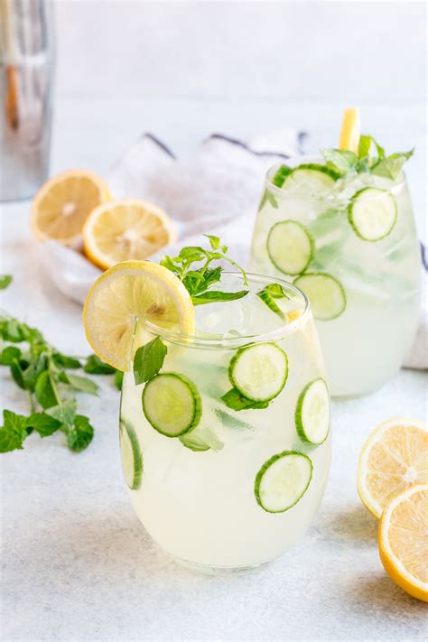 Cucumber Vodka Cocktail Drink Recipe - The Clean Eating Couple