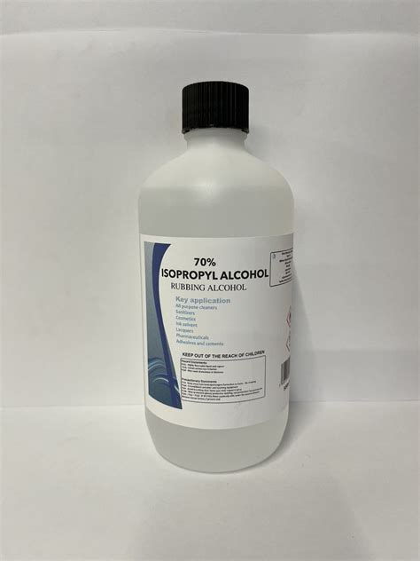 IPA Isopropyl Alcohol Isopropanol 70% Rubbing Alcohol Multi Surface ...