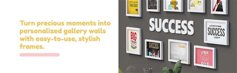 Amazon Basics Synthetic Photo Frames | Set of 10 | Quotes Wall Hanging ...