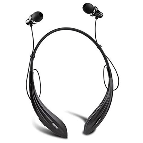 QUALE Black Neck-band Wireless Bluetooth Headphone Headset Earphone ...