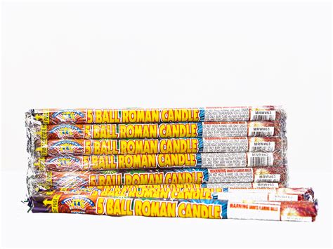 5 Ball Star Light Roman Candle Individual | Mr. W Fireworks