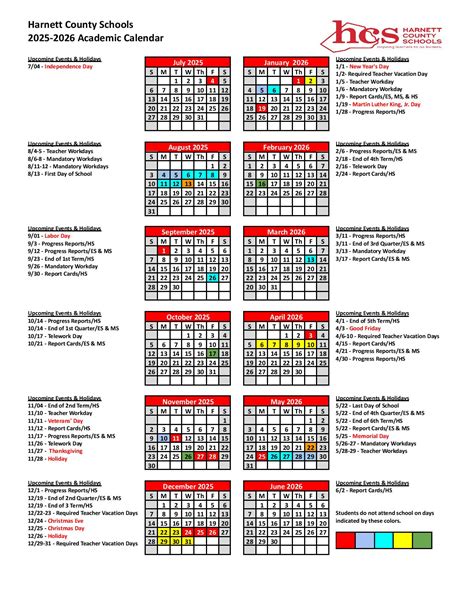 Harnett County Schools Calendar 2025-2026 | Download Now