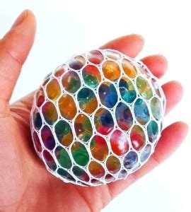 SARASI Soft Squishy Mesh Ball Stress Relief Hand Fidget Toy [Pack Of: 1 ...