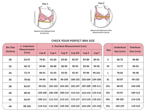 size chart for bra – SOIE Woman