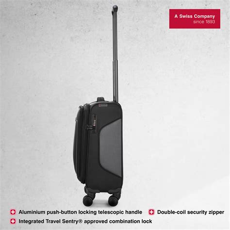 Wenger, Fantic Carry-On Softside Case, Black, 33 Litres, Swiss designe