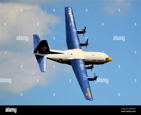 USMC /USN Blue Angels 'Fat Albert' C-130 turboprop aircraft Stock Photo ...